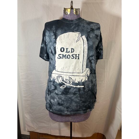 Old Smosh Black and Gray Tie-Dye Short Sleeve Tee - Picture 1 of 4